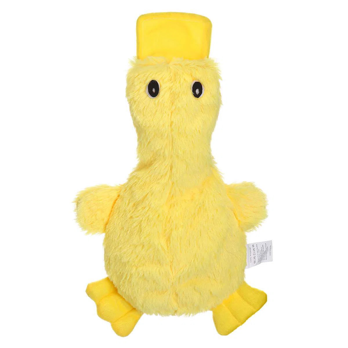 Plush Squeaky Dog Toys Cute No Stuffing Duck Shape Durable Chew Sound Dog Toys