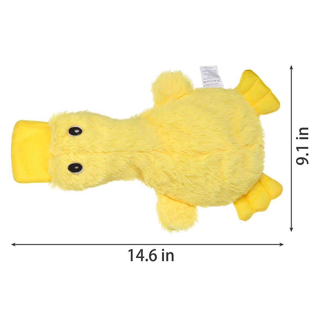 Plush Squeaky Dog Toys Cute No Stuffing Duck Shape Durable Chew Sound Dog Toys