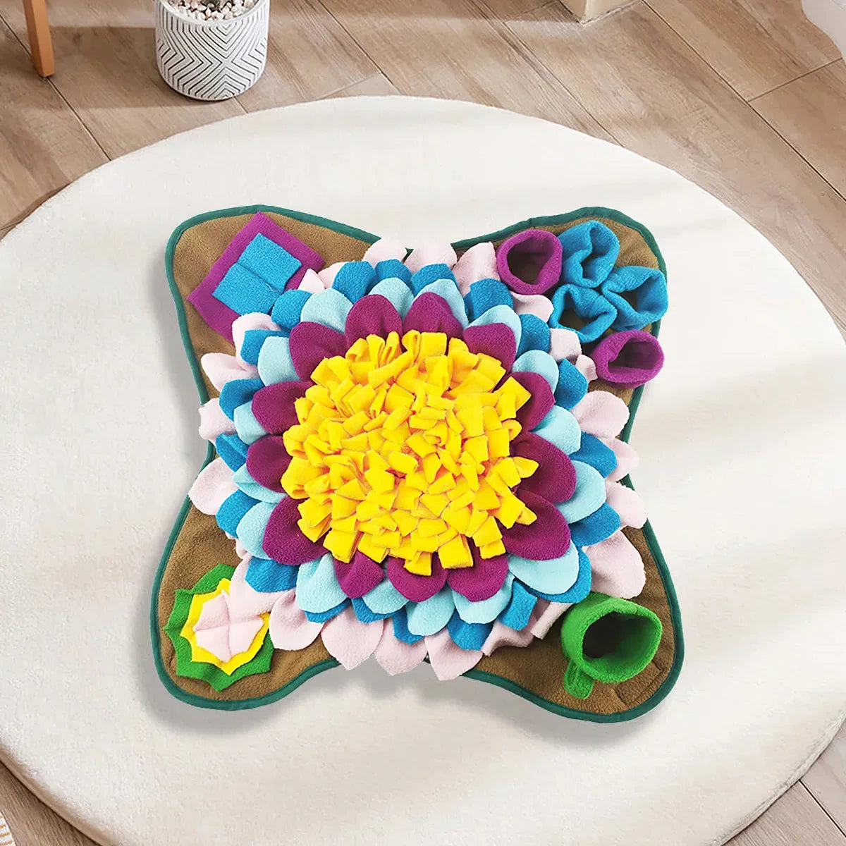 Dog Snuffle Mat Interactive Dog Enrichment Toys Mental Stimulation Boredom Play Mat Dog Treats Feeding Mat