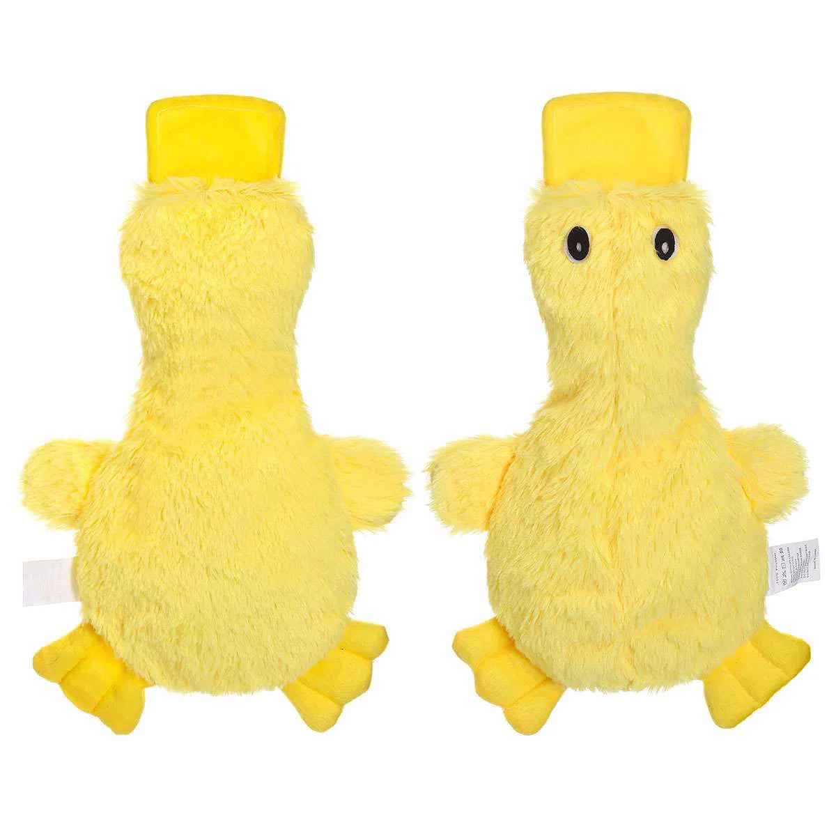 Plush Squeaky Dog Toys Cute No Stuffing Duck Shape Durable Chew Sound Dog Toys