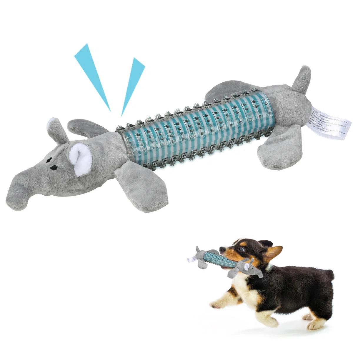 Plush Dog Chew Toy For Puppies And Teething Puppies