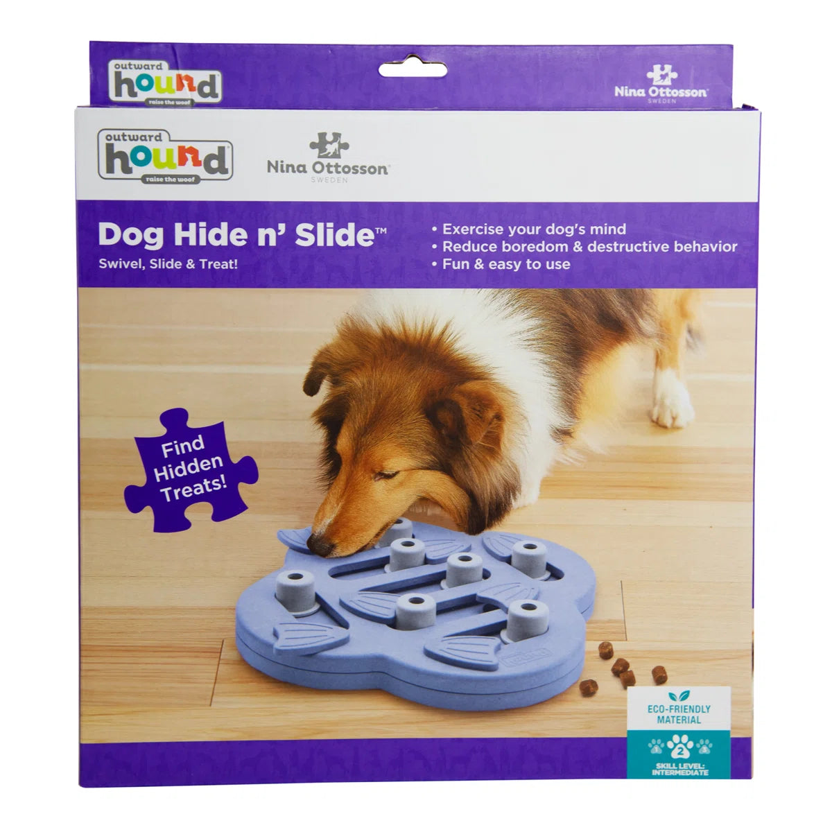 Nina Ottosson by Outward Hound Dog Hide N' Slide Interactive Treat Puzzle Dog Toy