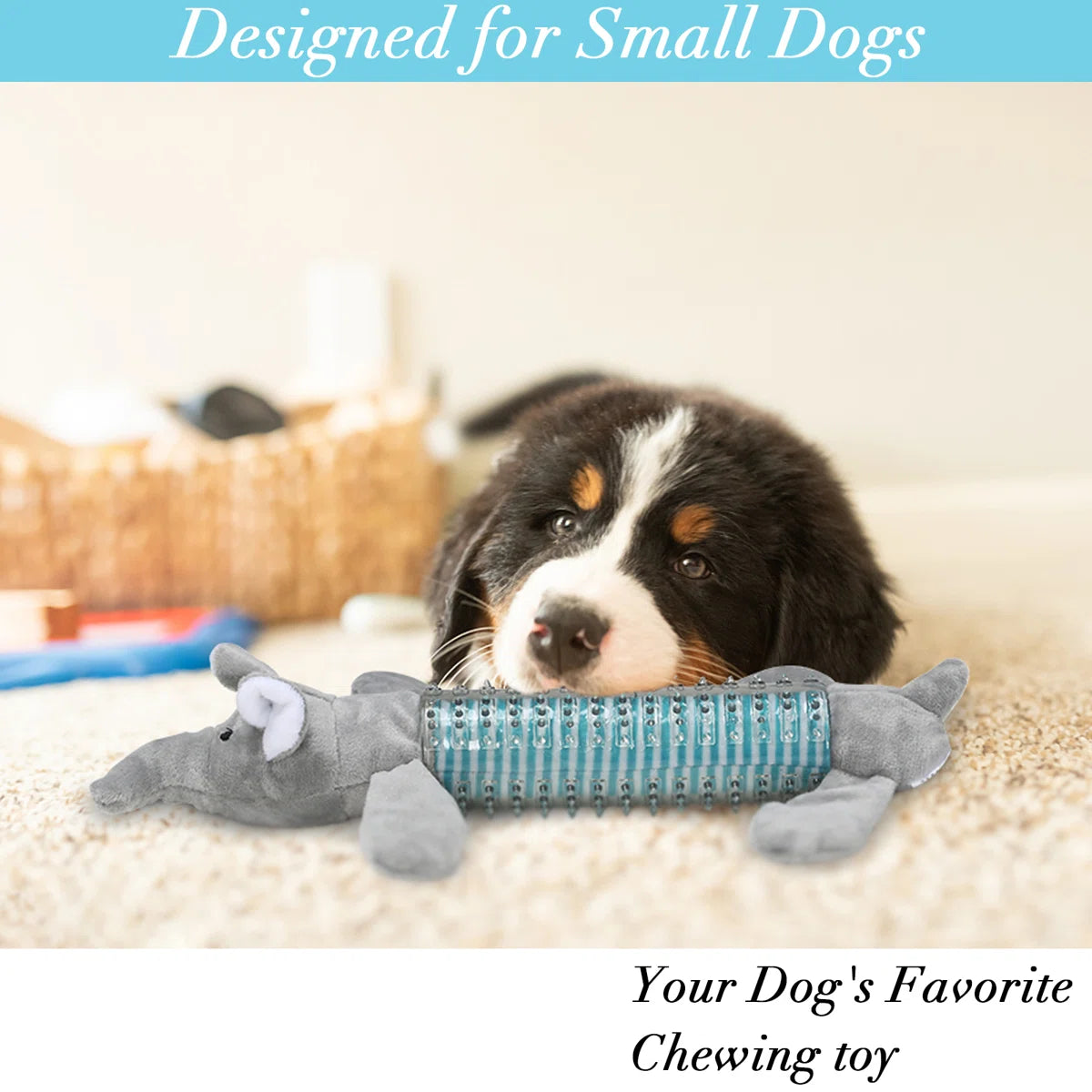 Plush Dog Chew Toy For Puppies And Teething Puppies