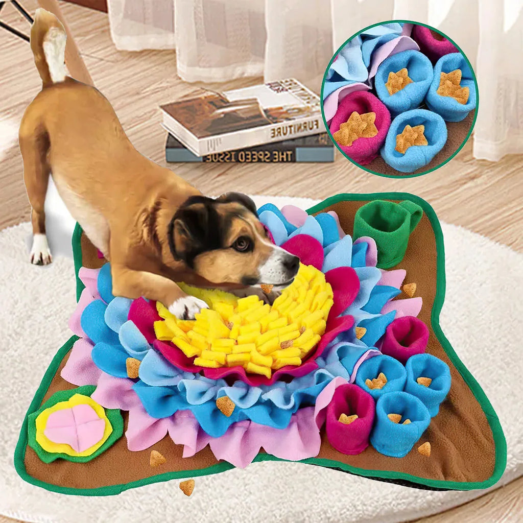 Dog Snuffle Mat Interactive Dog Enrichment Toys Mental Stimulation Boredom Play Mat Dog Treats Feeding Mat